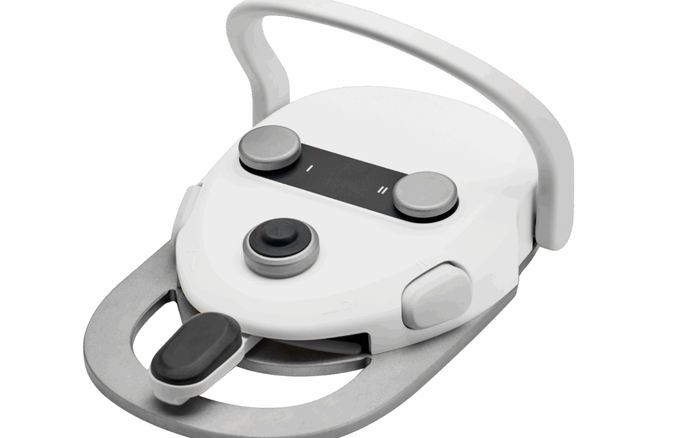 Swing dental unit foot control with ergonomic pedals and joystick for precise operation”