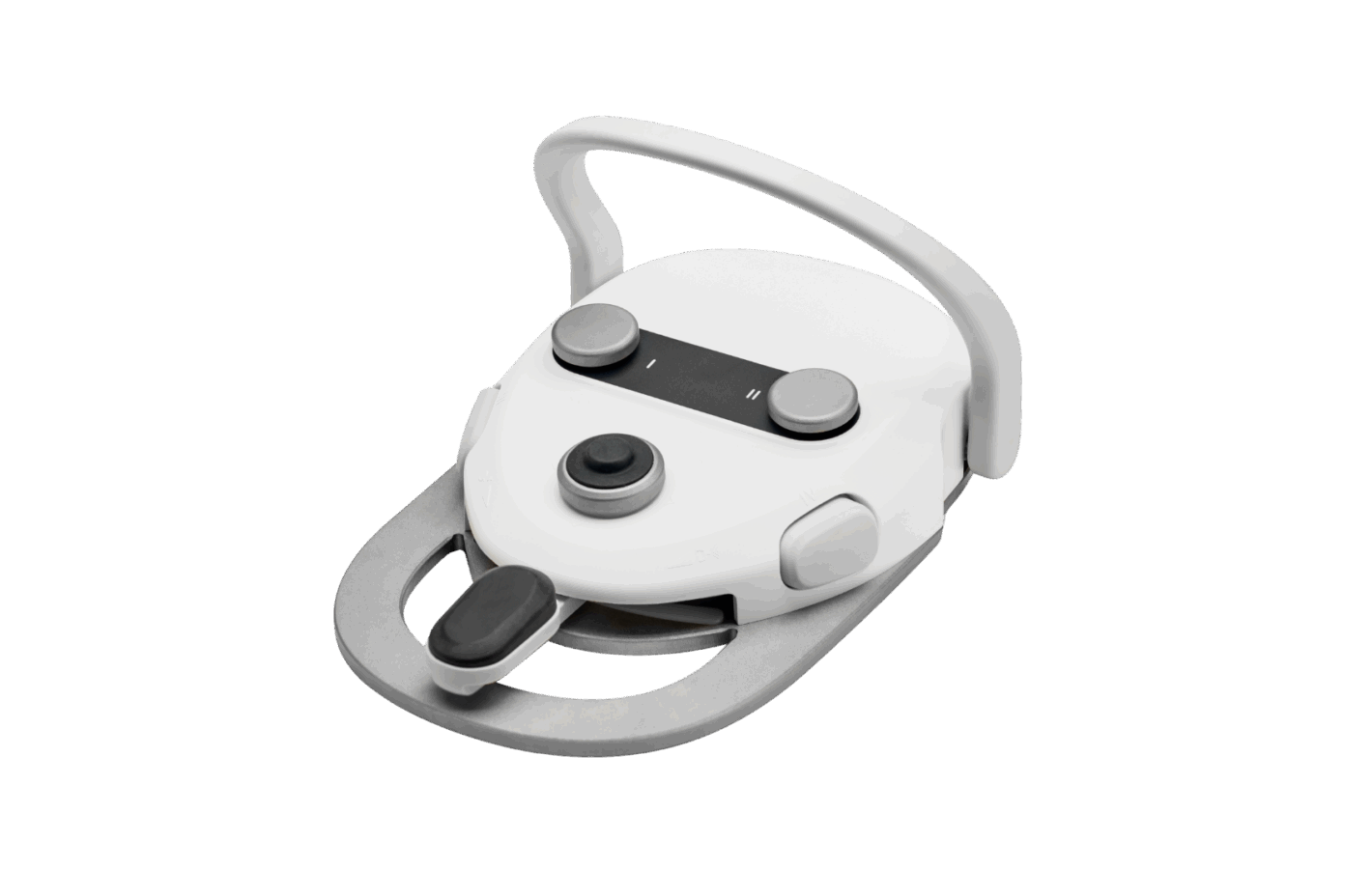 Swing dental unit foot control with ergonomic pedals and joystick for precise operation